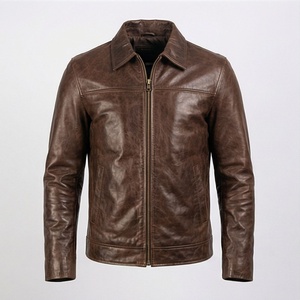 Veste de moto en cuir véritable pour homme de qualité supérieure, nouvelle arrivée, vestes de moto d'hiver, protections amovibles, personnalisables - Product Image 1