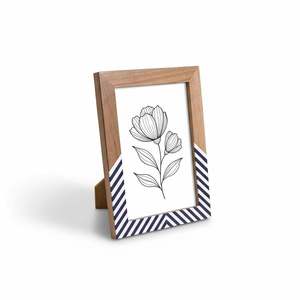 Cadre photo au design unique avec incrustation en résine et finition brillante en MDF, à prix très abordable. - Product Image 2