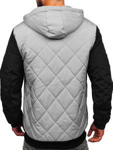 Chaqueta de Plumón con Capucha para Hombre, Diseño Nuevo y de Alta Calidad, Chaqueta Acolchada con Cierre de Cremallera para Otoño - Product Image 2