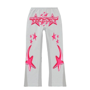 custom y2k <b>tracksuit</b> manufacturer wholesale graphic hoodie set private label streetwear outfitY2K Star Graphic Hoodie and Flare - Product Image 6
