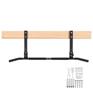 Barra de dominadas para techo de gimnasio en casa, 42 cm de ancho, con múltiples agarres, montaje en viga, equipo de entrenamiento multifunción - Product Image 1