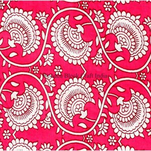 Tissu en coton 100% respirant, imprimé à la main, artisanal, héritage de Jaipur, imprimé traditionnel, respectueux de l'environnement - Product Image 4