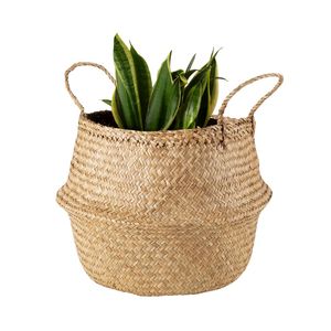 Decorative Handmade PHU HAO Brand Natural <b>STRAW</b> BELLY <b>BASKETS</b> Woven Planter Storage <b>Basket</b> Living Room Bedroom Ho Chi Minh City - Product Image 1