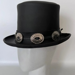 Sombrero de Copa de Terciopelo Premium Unisex, Diseño Clásico de Corona Alta, Elegante Gorro Negro con Acabado Liso, Fabricación Personalizada para Exteriores - Product Image 3