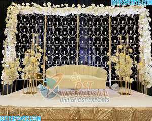 Soportes de velas exclusivos para decoración de bodas Hermosas paredes de velas para escenario Lujoso estilo de caja de boda Soportes de velas Decoración - Product Image 2