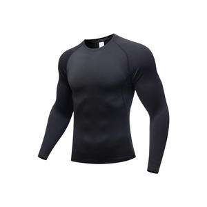 Camisetas Deportivas de Compresión para Hombre, al Por Mayor, de Alta Calidad, 100% Poliéster, Personalizadas, Manga Larga y Corta, Transpirables y Elásticas - Product Image 3