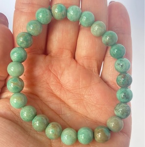 Pulsera de Cuentas de Crisoprasa Natural en Forma de Bola, Verde, para Sanación, Reiki, Energía, Joyería, Regalo, 8mm, Venta al Por Mayor - Product Image 5