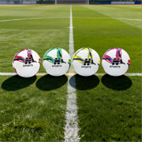 Smx Smx-007 Ballon de football mini 4 de haute qualité pour matchs, en cuir PU, avec vessie en butyl hybride Hyperseam et enroulement en nylon