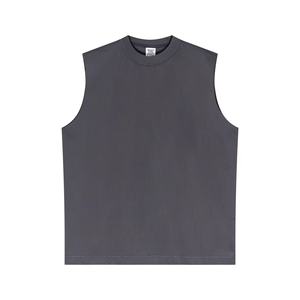 Débardeur en coton personnalisé pour homme, sans manches, pour la gym, le fitness, la musculation, vente en gros OEM - Product Image 5