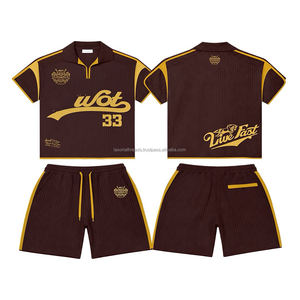 Fabricante de Ropa Personalizada para Hombre, Conjuntos de Camisetas y Pantalones Cortos, Conjunto de Verano de 2 Piezas para Mujer, Talla Grande - Product Image 1