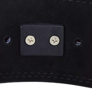 Ceinture de musculation de haute qualité, résistante, en cuir de vachette, doublure en daim, fermeture à levier, antidérapante, réglable - Product Image 4