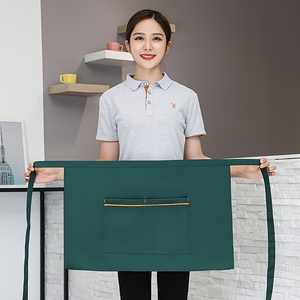 Custom Logo <b>Apron</b> Simple bar <b>Apron</b> 63cm x 41cm Adjustable Waist 1-4 Pockets Woven Textile <b>Kitchen</b> Cooking Daily Use Bangladesh - Product Image 2