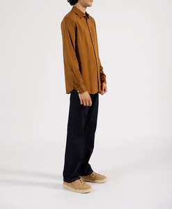 Chemise décontractée sur mesure pour homme, style rétro simple, manches trois-quarts, coupe oversize, design multi-boutons, double boutonnage - Product Image 2