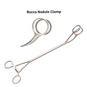 Pinza Quirúrgica para Nódulos Rocco de 13.25″ |   Eje de 10 mm, mordazas curvas a la izquierda con trinquete de Mahfooz Instruments - Product Image 4