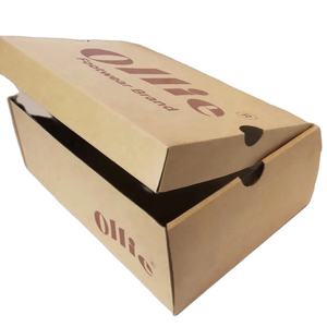 Self-Assembling Shoe Packaging <b>Boxes</b> Made from 3-Ply <b>Recycled</b> Corrugated Board Offset Print for Air Ocean & Express Delivery - Product Image 1