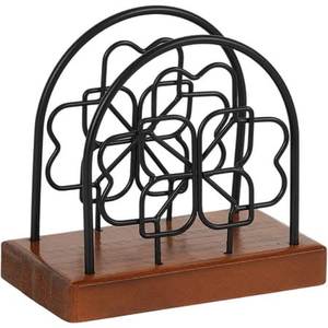 Porte-serviettes moderne en forme de montagne, design noir et blanc, boîte à mouchoirs autoportante décorative - Product Image 5