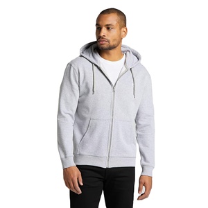 Zipper Up Hoodies 320 GSM poids lourd épais coton polaire hommes vêtements sweat Logo personnalisé à capuche manches longues - Product Image 1