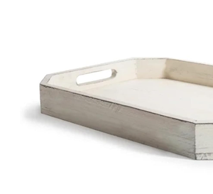 Plateau de service en bois blanchi Design rustique pour mariage décoratif servant Restaurant utiliser un plateau de Table basse de ferme en bois - Product Image 6