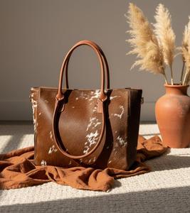 Sac fourre-tout pour femme en cuir véritable, fait main, couleur unie, fermeture éclair, usage quotidien, personnalisable, marque sur mesure, toutes saisons - Product Image 2