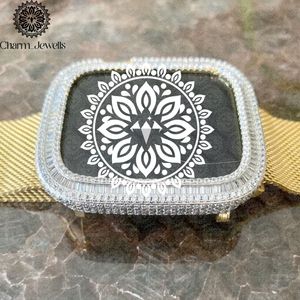 Charm Jewells Luxury Men's Stainless Steel <b>Watch</b> <b>Case</b> 40mm Dial Sapphire Glass Diamond Bezel Mechanical Movement 10 Bar Water - Product Image 4
