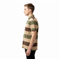 Chemise Homme Solide Personnalisable Respirante à Manches Courtes en Coton Piqué Toile Teinte Unie Haut de Gamme pour le Golf – Vente en Gros