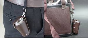 Juego de 4 Vasos de Acero Inoxidable Imra Impex con Estuche de Cuero, Logotipo y Color Personalizados, Portátil para Viajes, Camping y Whisky - Product Image 4