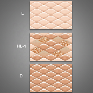 Azulejos de Pared de Cerámica con Efecto 3D en Relieve, Acabado Brillante, Impresión Digital, para Baño, 20x30cm - Product Image 1