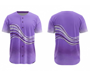 Proveedor de Camisetas de Béisbol Personalizadas OEM, Envío a Todo el Mundo con Logotipo y Números Personalizados |   Base de Poliéster Transpirable - Product Image 6