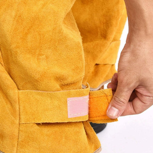 Traje de Soldadura de Cuero Vacuno de Alta Calidad, Resistente a la Abrasión, Ropa de Trabajo Industrial de Seguridad contra Incendios, Protección Contra Vapores - Product Image 4