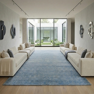 Alfombra Persa ARA2 de Adam Rugs, de Alta Calidad, Anudada a Mano, de Lana/Seda, Color Sólido, Pelo Medio, Ecológica, Antideslizante y Anti-Fatiga - Product Image 4