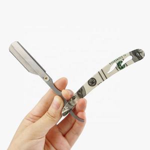 Straight Single Blade <b>Beard</b> Cutting Throat Folding Knife Shaving Razor Mens <b>Caring</b> Stainless Steel Barber Razor ANAAIF - Product Image 4