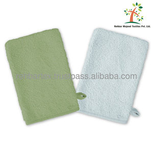 100% Cotton Simple Baby <b>Bath</b> Mitts Comfortable Absorbent Reusable <b>Bath</b> Gloves for Kids Home Bathroom Use - Product Image 3