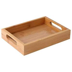 Plateau de service en bois léger mais robuste pour transporter facilement les aliments et les boissons à l'intérieur et à l'extérieur - Product Image 3