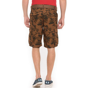 Pantalones Cortos Cargo de Camuflaje para Hombre, Cintura Media, Cierre de Botones, Estilo Bermuda Informal con Bolsillos, Tejido Transpirable - Product Image 2