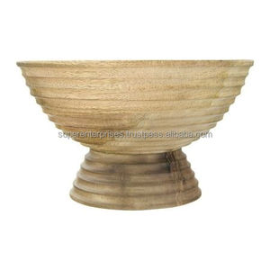 Bol de service en bois pratique pour la cuisine, fabriqué en bois de qualité, offrant une utilisation durable pour les besoins quotidiens de repas. - Product Image 1