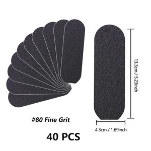 Râpe à pédicure, lime à callosités, limes à pieds, tampons de pédicure, manche en acier inoxydable, silencieux pour outils de soin des pieds, papier de verre remplaçable - Product Image 6