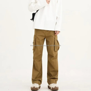 กางเกงคาร์โก้ผู้ชาย MONO RIDERS คุณภาพสูง ผ้าฝ้าย 100% แห้งเร็ว ระบายอากาศดี สไตล์ลำลอง กระเป๋าหลายช่อง เอวสูง ซิปหน้า - Product Image 6