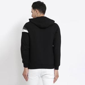 Sudadera con capucha premium para hombre con cremallera completa, chaqueta casual de forro polar con bloques de color, ropa urbana, logotipo personalizado, venta al por mayor - Product Image 4