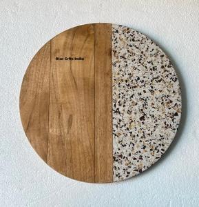 Posavasos de Resina Epoxi Cuadrados y Redondos de Madera Natural Decorativos de Alta Calidad para Mesa de Cocina, Ideales para Tazas de Té - Product Image 6