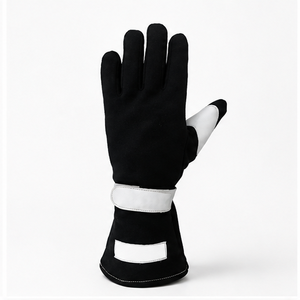 Guantes de Carreras de Dedo Completo, Negros y Blancos, con Revestimiento de PU Antideslizante, Cierre de Gancho y Bucle, Unisex, para Actividades al Aire Libre - Product Image 3