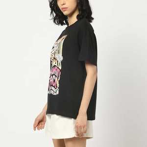 T-shirt femme col rond en coton à manches courtes, coupe oversize tendance, décontracté pour l'été, style ample et élégant 2026 - Product Image 2