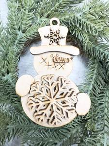 Adornos Navideños Rústicos de Madera Natural, Árbol, Ciervo, Estrella Colgante, Decoración Rústica Hecha a Mano, Regalo Artesanal Grabado, Adornos de Madera - Product Image 5