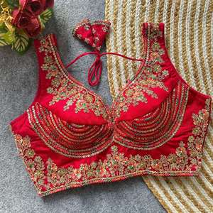 เสื้อเบลาส์พร้อมลายเย็บปักที่หนาดีไซน์สวยงามสำหรับงานปาร์ตี้ - Product Image 6