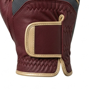 White Cabretta Leather Luxury Golf <b>Glove</b> Stretcher Adjustable Wrist Strap Hand <b>Grips</b> Breathable for Outdoor Performance - Product Image 5