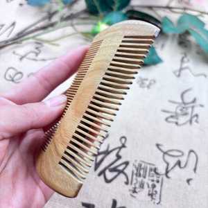 Peigne à cheveux en bois naturel de style indien, anti-statique, pour barbe et massage du cuir chevelu, accessoire de coiffure, vente en gros - Product Image 5