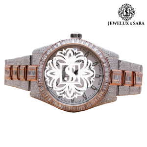 Montre de luxe étanche en acier inoxydable avec moissanite et diamants, style hip-hop, pour usage quotidien et voyage, en promotion - Product Image 1