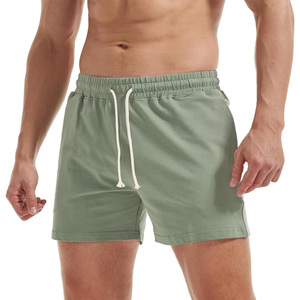 Pantalones Cortos Deportivos de Algodón con Bordado Personalizado, Anti-UV, Transpirables, de Secado Rápido, Tejido de Lana, Casuales, para Hombre, Exportación OEM, Pakistán - Product Image 1
