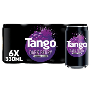 Paquete al por Mayor de Refresco Tango Dark Berry, 24 Latas de 330 ml, con Sabor a Frutas Rojas, Ingrediente Principal Carbonatado - Product Image 1