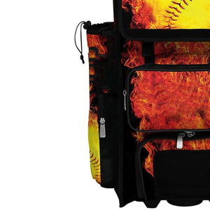 Bolsa de Béisbol de Gran Capacidad, Mochila con Gancho para Valla, Bolsillo para Zapatos, Soporte para Casco, Compartimentos Multifuncionales - Product Image 3