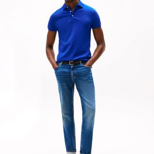 Camiseta Polo de Hombre 100% Algodón Orgánico, Logotipo Bordado Personalizado, Camiseta de Piqué Transpirable de Verano, Venta al Por Mayor OEM - Product Image 2